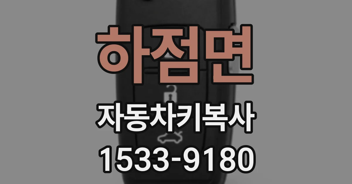 하점면 자동차키복사