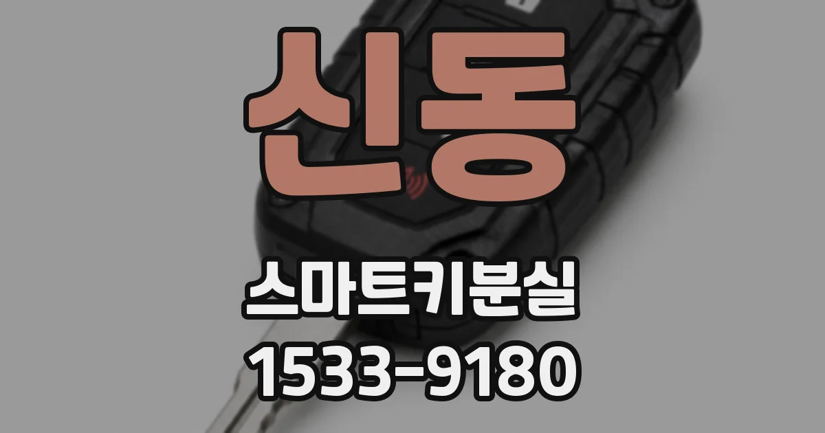 신동 스마트키분실