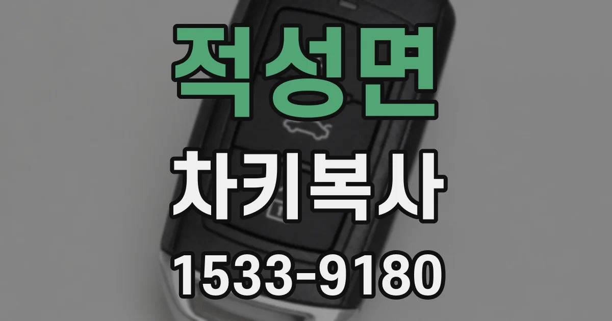 적성면 차키복사