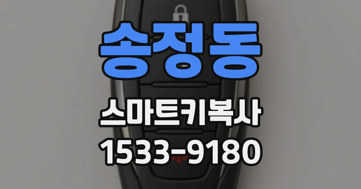 송정동 스마트키복사