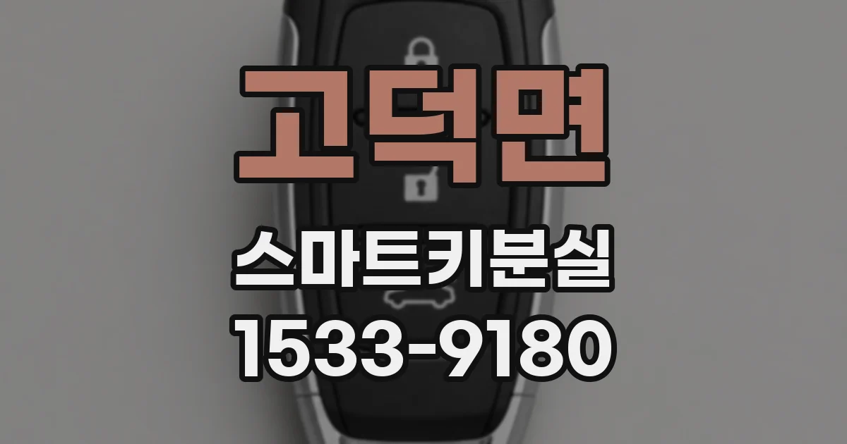고덕면 스마트키분실