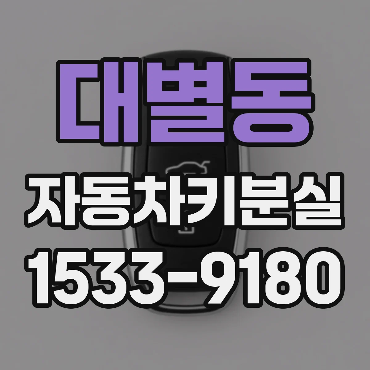 대별동 자동차키분실