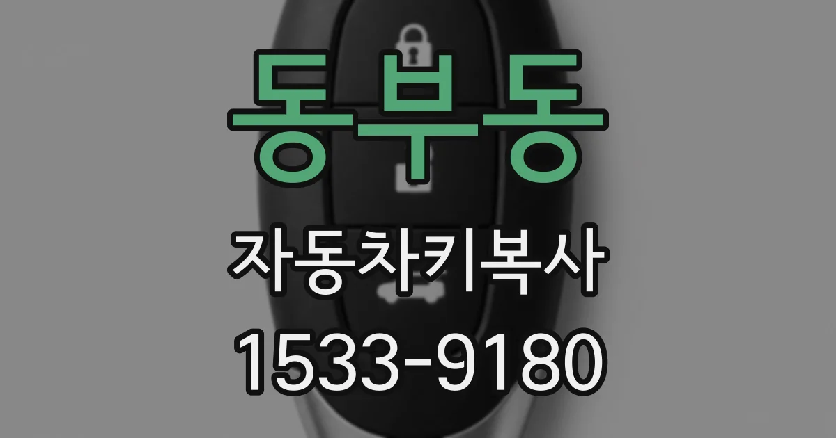 동부동 자동차키복사