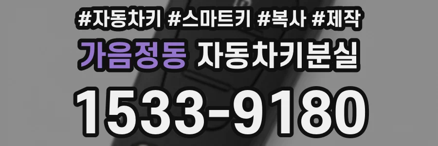 가음정동 자동차키분실