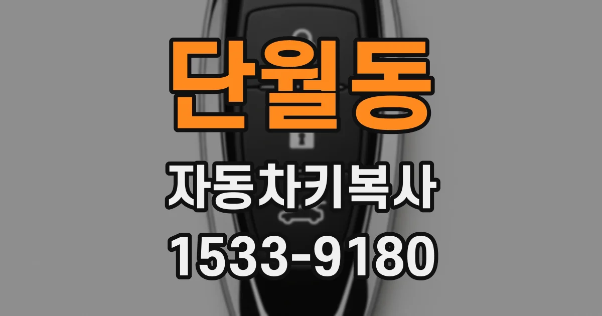 단월동 자동차키복사