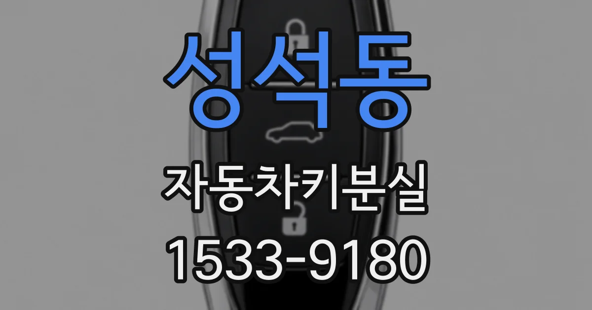 성석동 자동차키분실