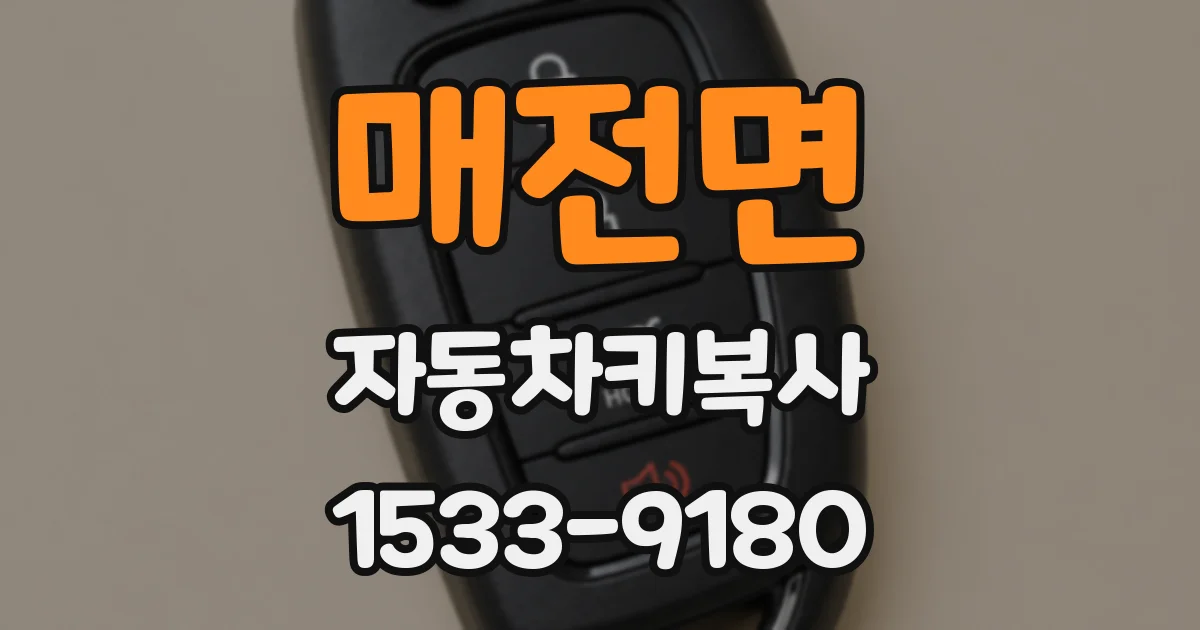 매전면 자동차키복사