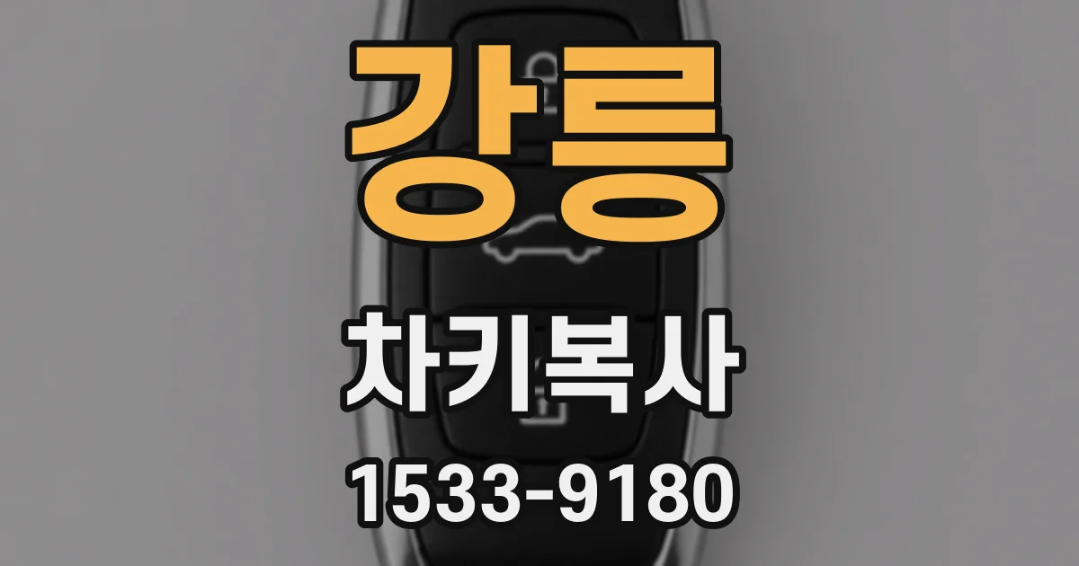 강릉 차키복사