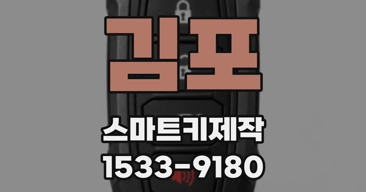 김포 스마트키제작