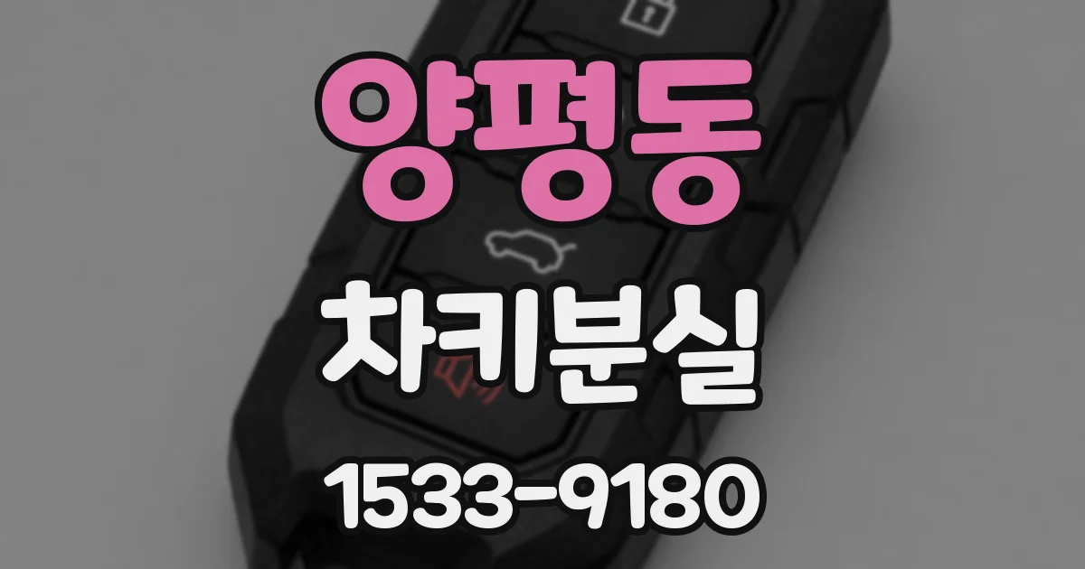 양평동 차키분실