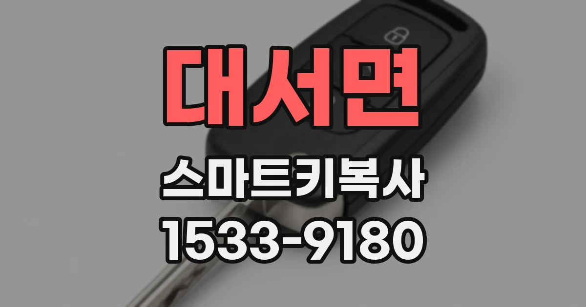 대서면 스마트키복사