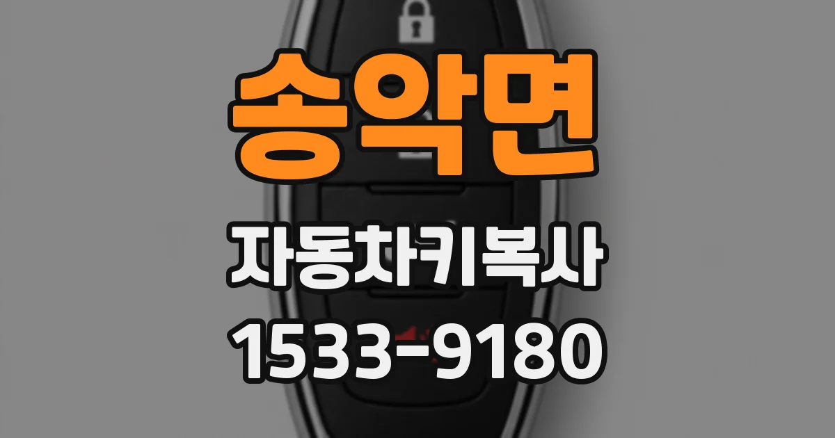 송악면 자동차키복사