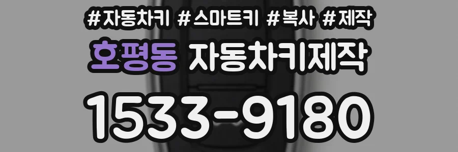 호평동 자동차키제작