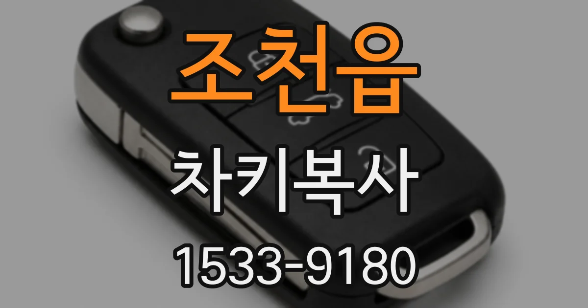 조천읍 차키복사