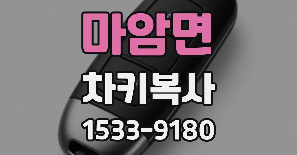 마암면 차키복사