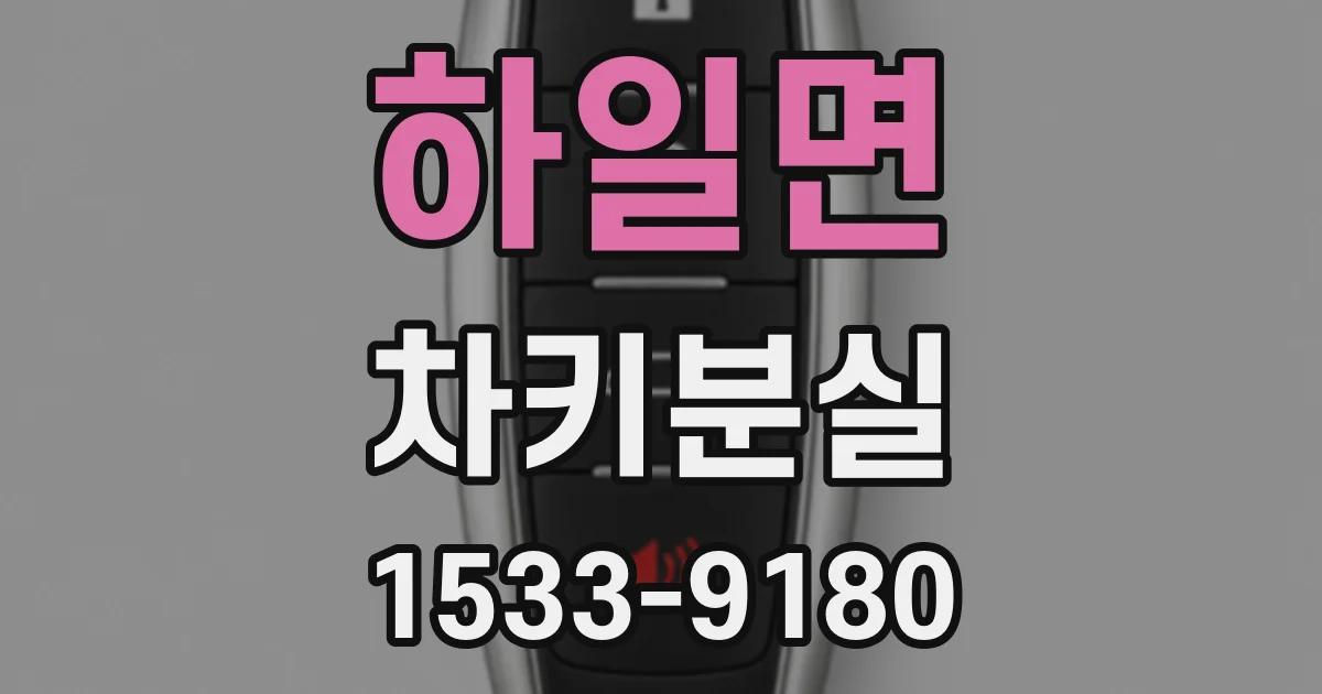 하일면 차키분실