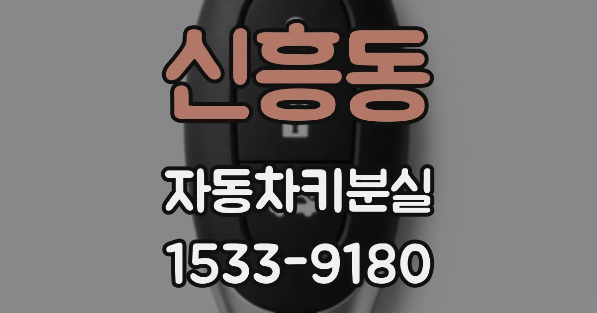 신흥동 자동차키분실