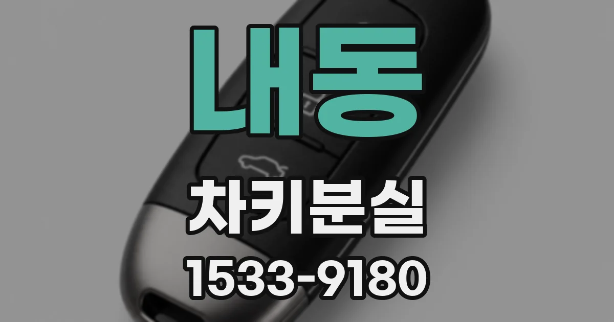 내동 차키분실