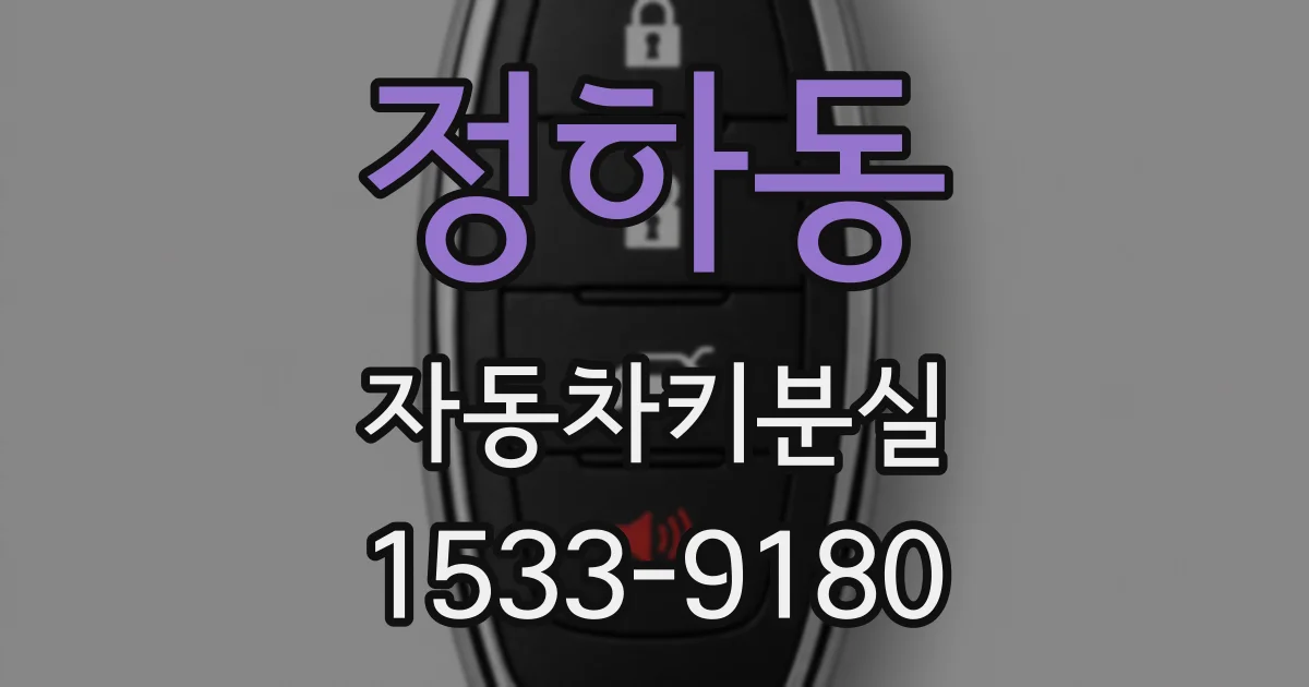 정하동 자동차키분실