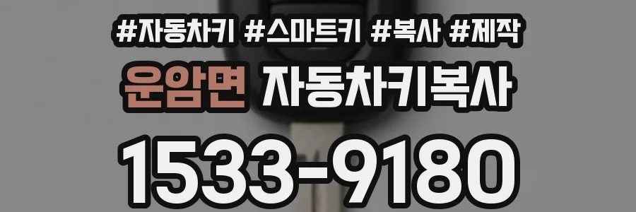 운암면 자동차키복사