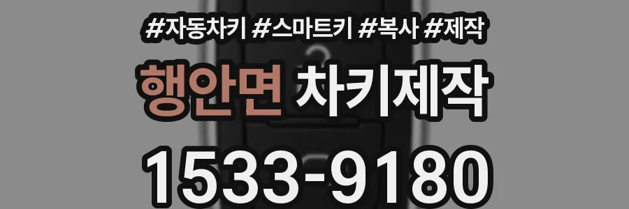 행안면 차키제작
