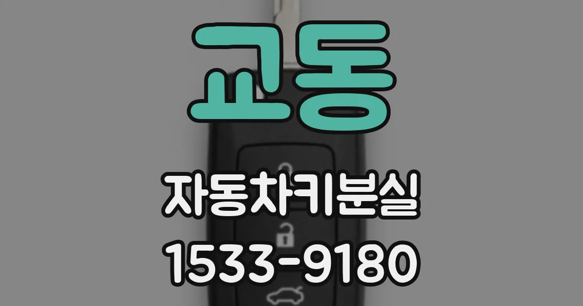 교동 자동차키분실