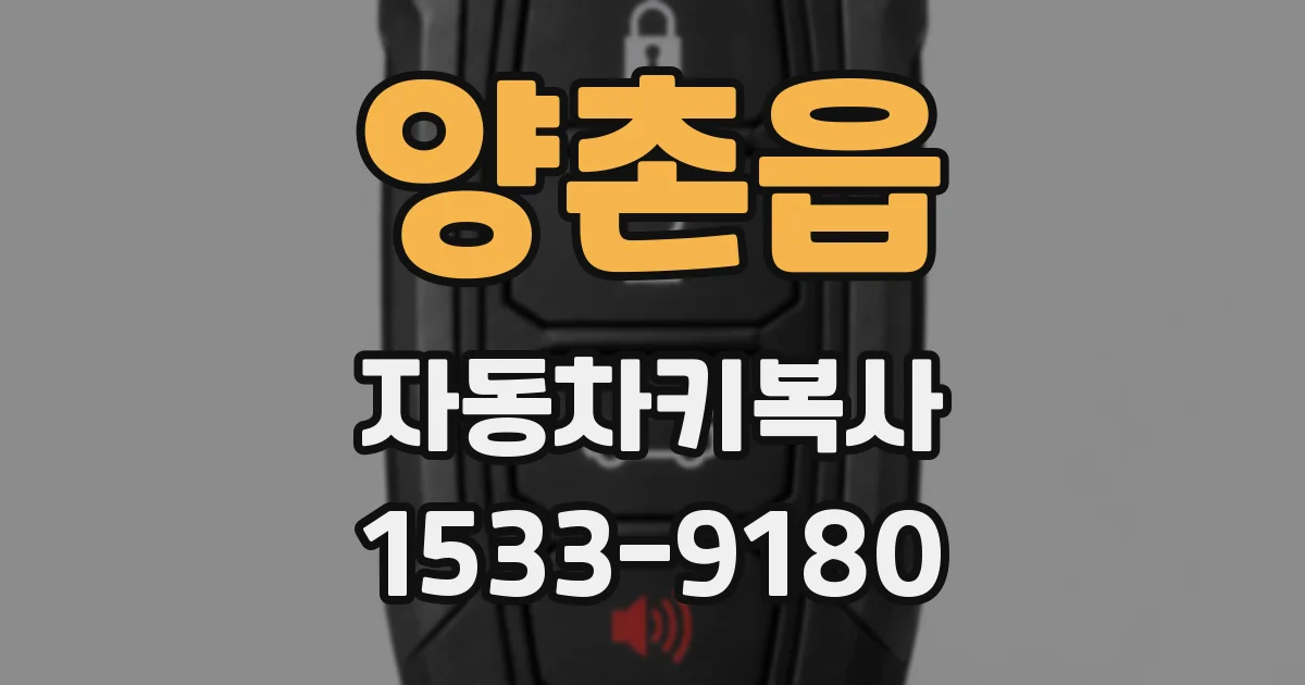 양촌읍 자동차키복사