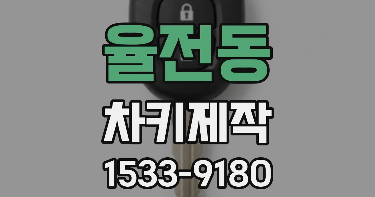 율전동 차키제작