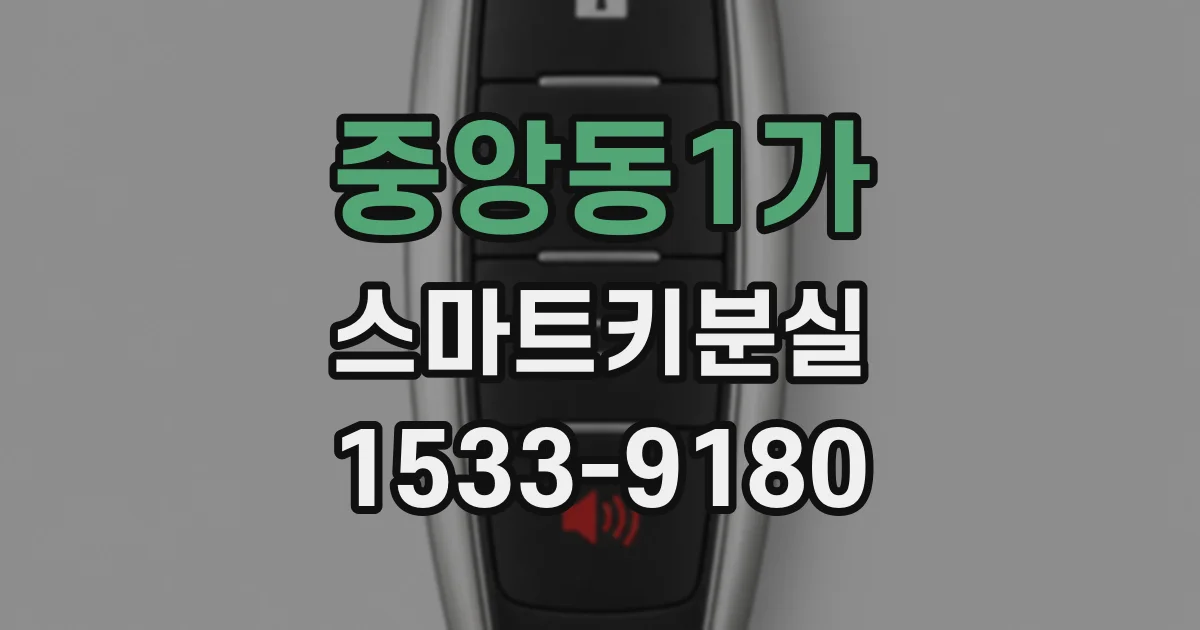 중앙동1가 스마트키분실