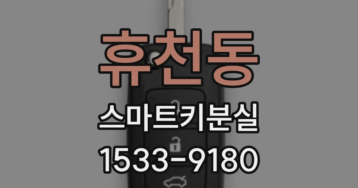 휴천동 스마트키분실