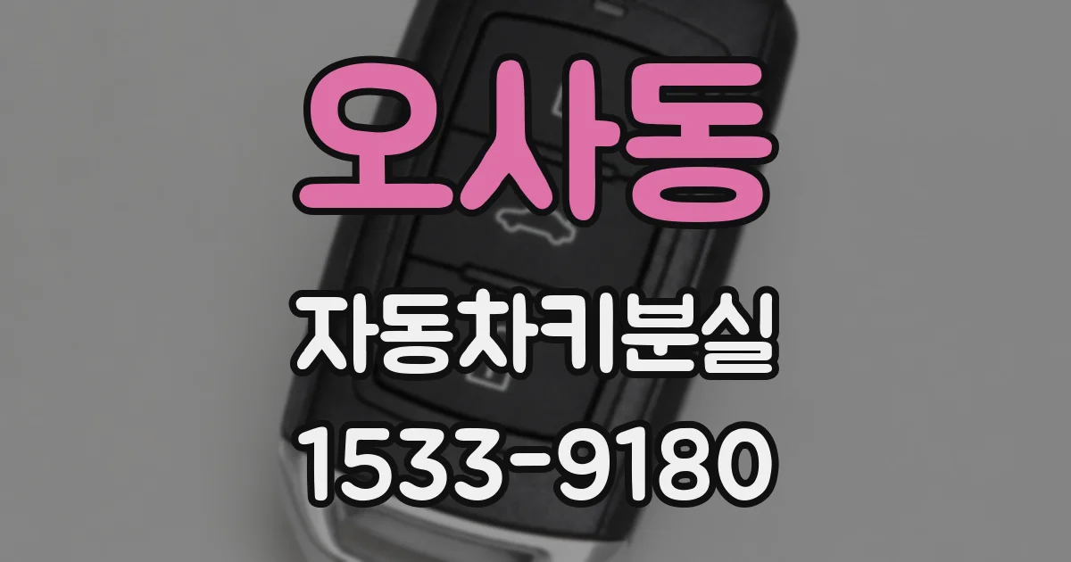 오사동 자동차키분실