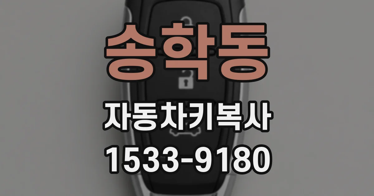 송학동 자동차키복사