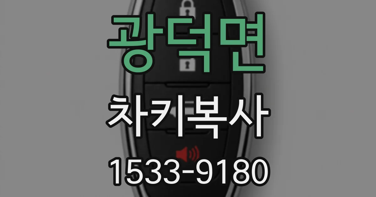 광덕면 차키복사