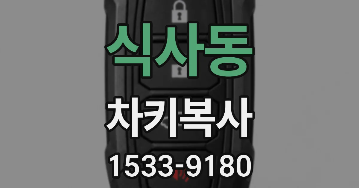 식사동 차키복사