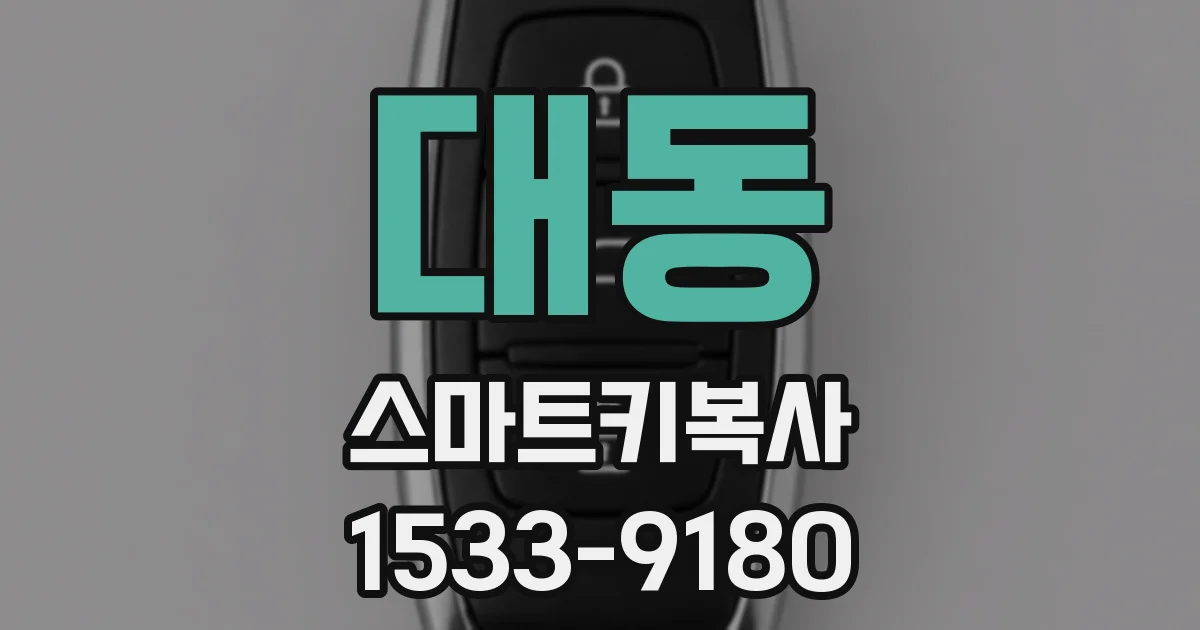대동 스마트키복사