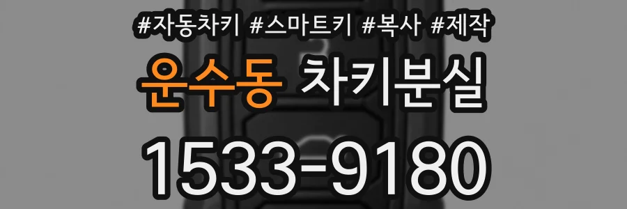 운수동 차키분실