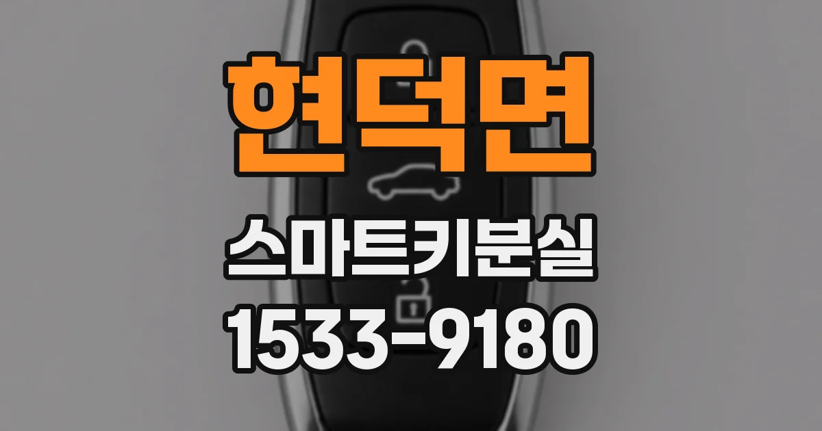 현덕면 스마트키분실