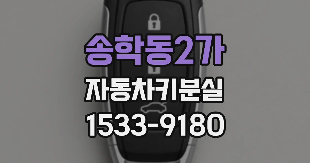 송학동2가 자동차키분실