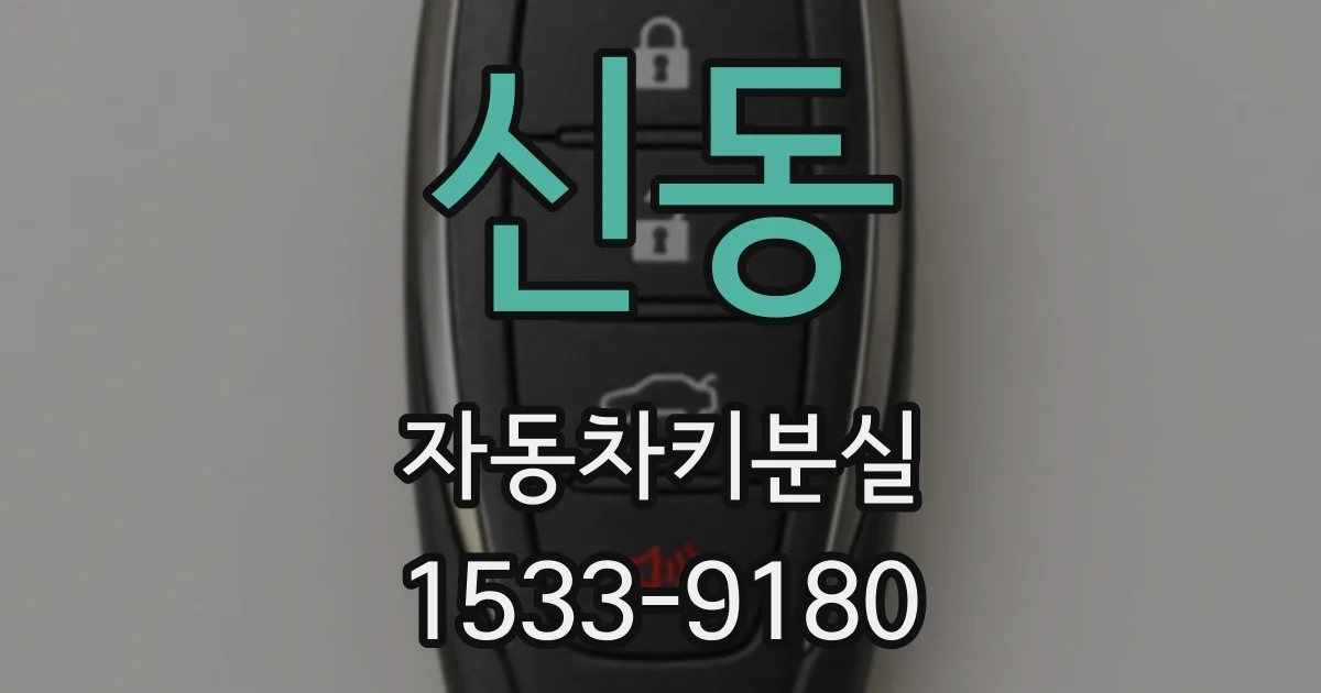 신동 자동차키분실