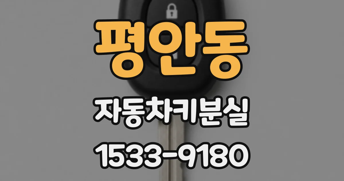 평안동 자동차키분실
