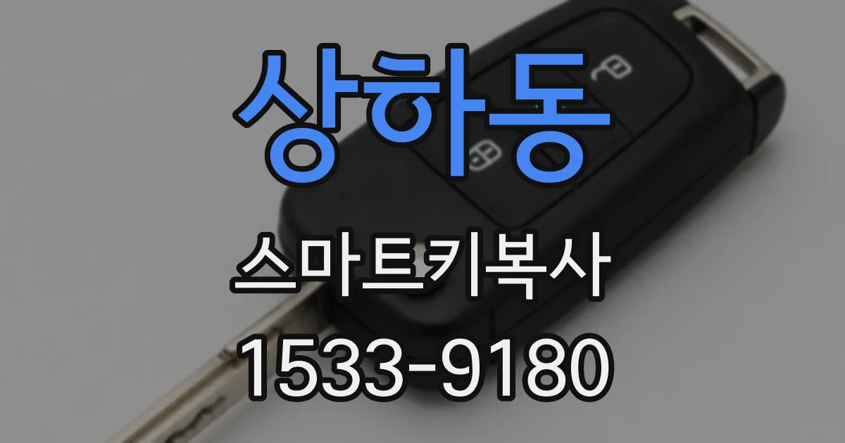 상하동 스마트키복사
