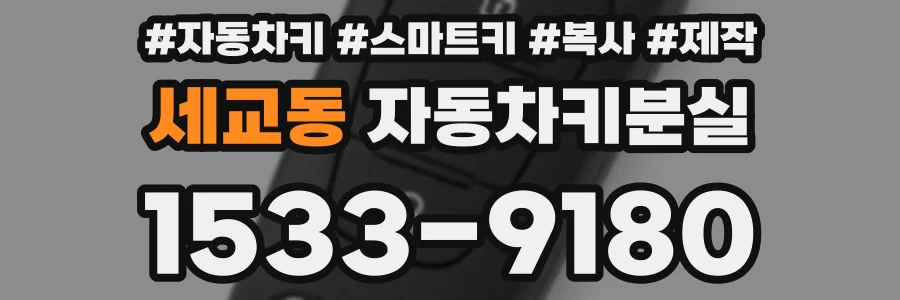 세교동 자동차키분실