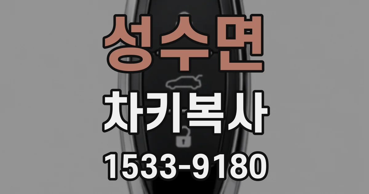 성수면 차키복사