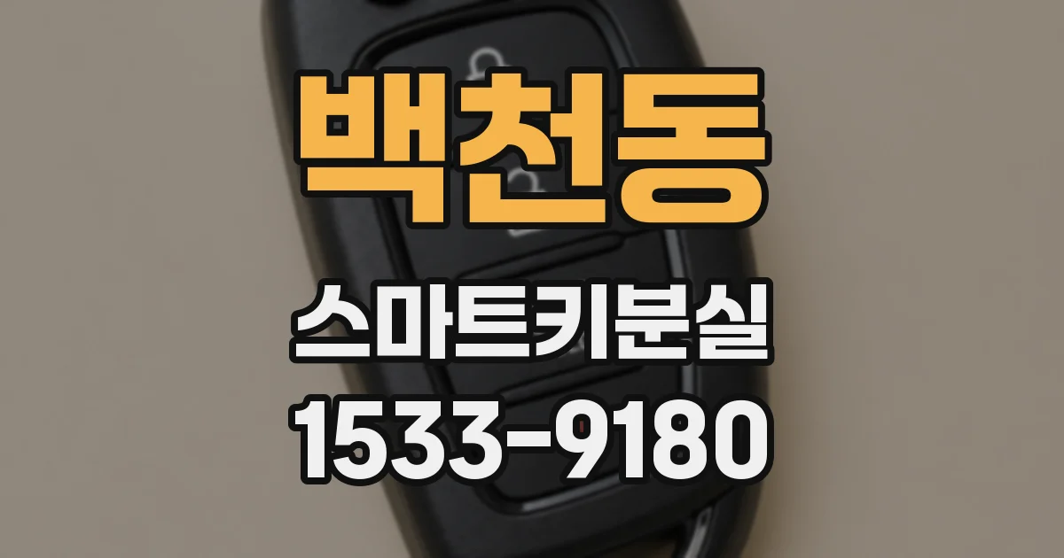 백천동 스마트키분실