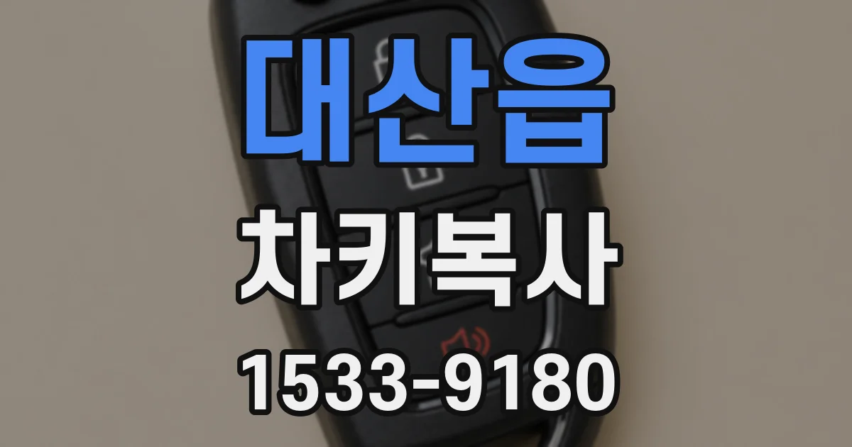 대산읍 차키복사