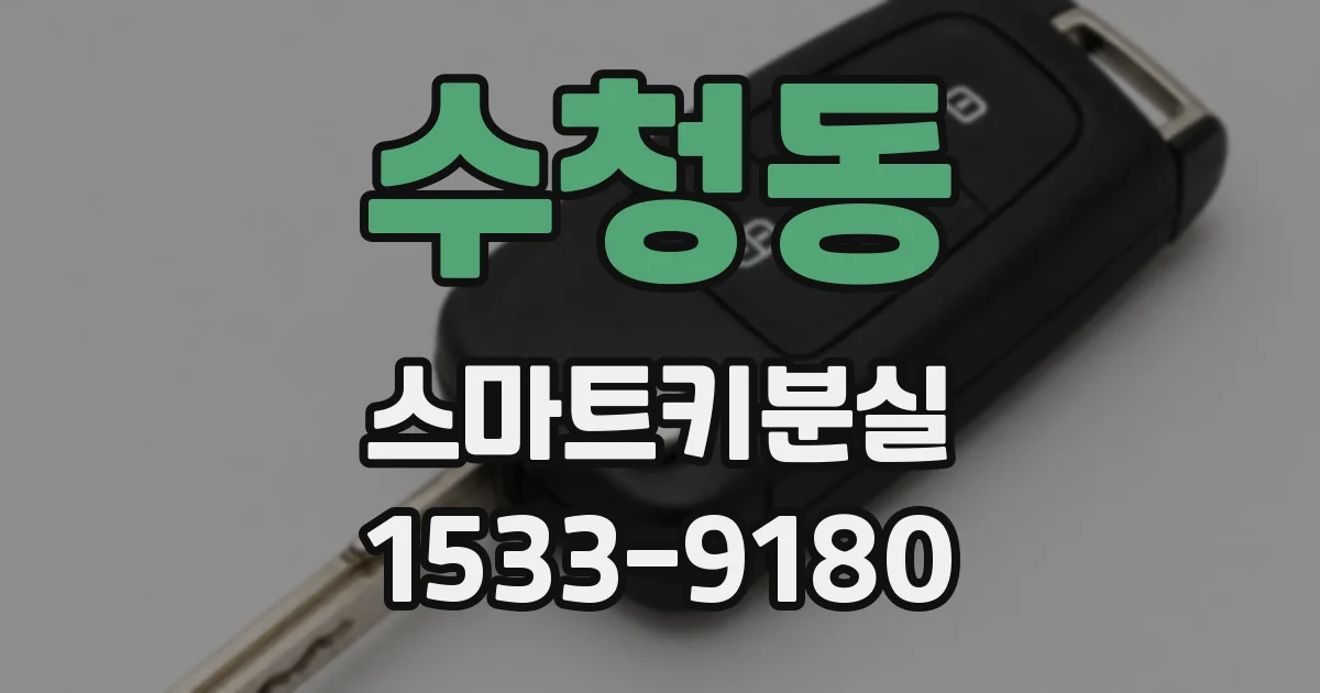 수청동 스마트키분실