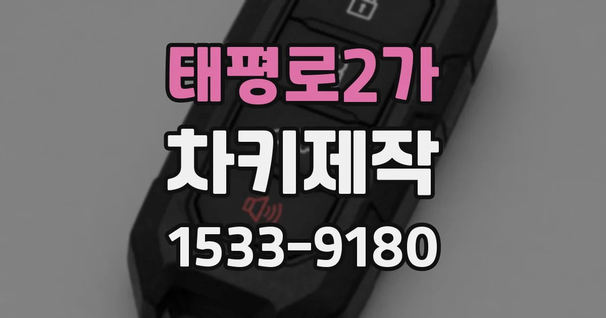 태평로2가 차키제작