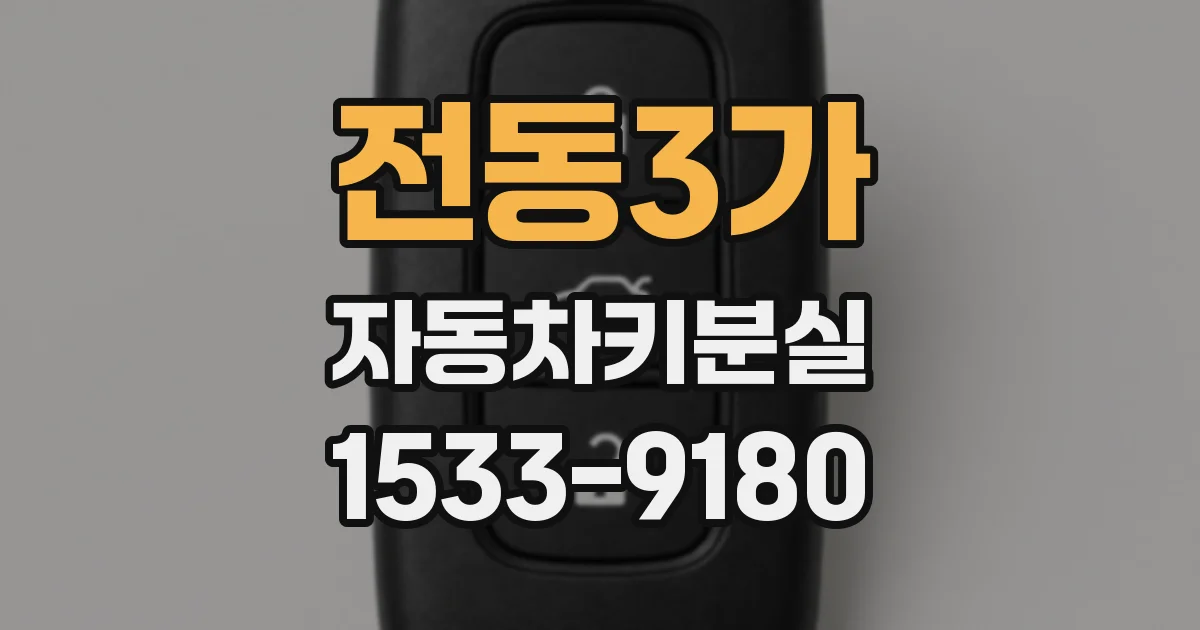 전동3가 자동차키분실