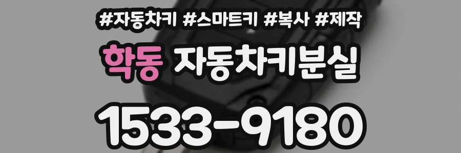 학동 자동차키분실