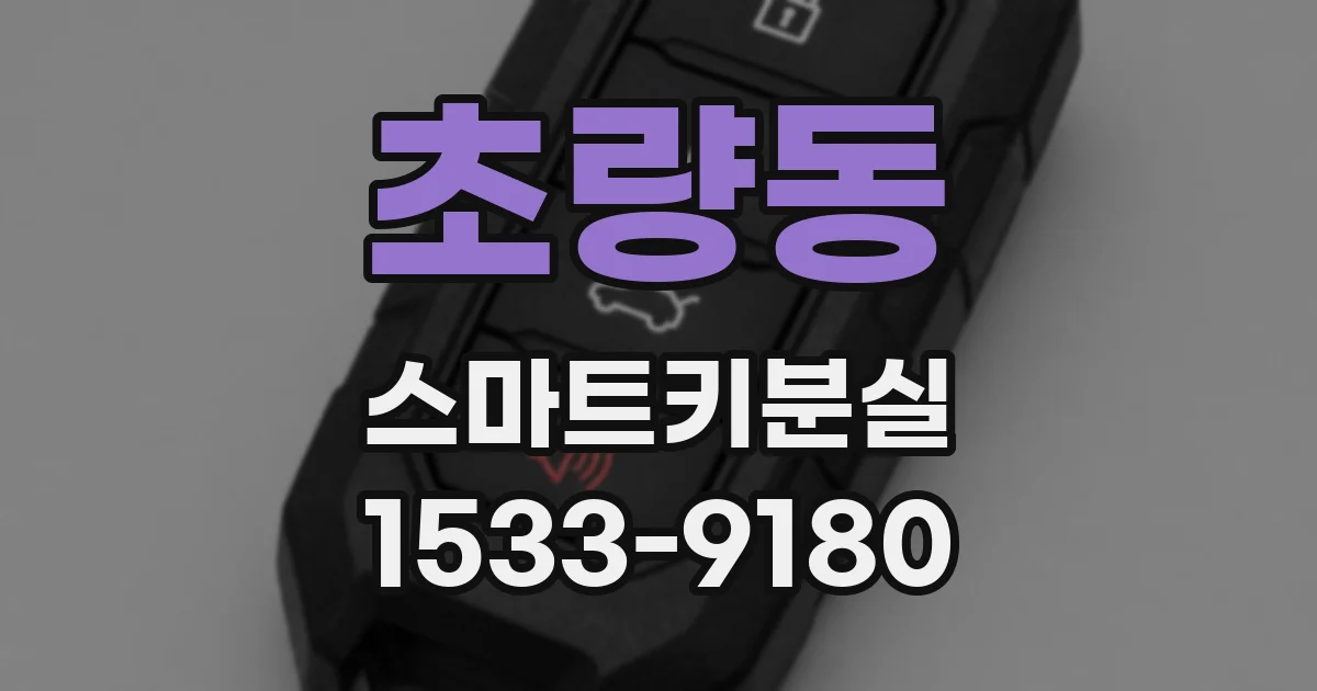 초량동 스마트키분실